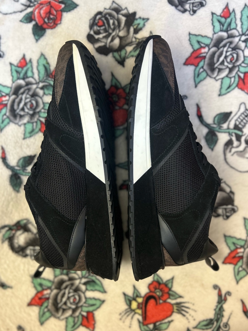 Michael Kors Theo Low Top Sneaker Trainer Black/Brown - New w/o Box - Picture 10 of 16